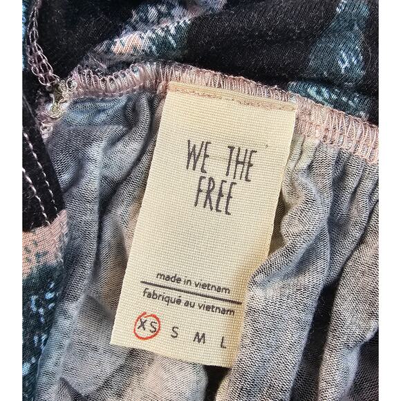 We the free people size XS boho flirty summer retro tank boho ombre zebra - Picture 6 of 10